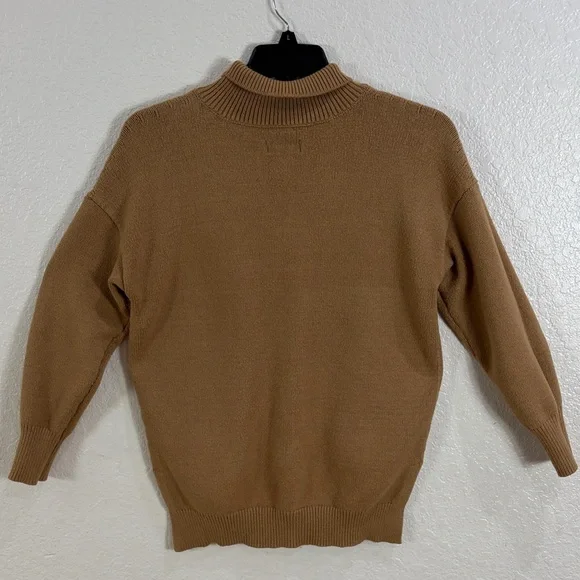 MAEVE by Anthropologie ,Size S ,Cozy Tan Turtleneck Sweater - Picture 7 of 17